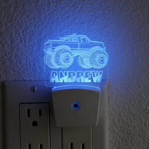 Miniatura 11 de Luz nocturna personalizada, luz nocturna de camión volquete, habitación de niño, luz nocturna personalizada, decoración de dormitorio infantil