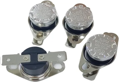 10 KSD301 Temperature Switch Thermostat sensors, bakelite Material, 10A/250V, Normally Open, Operating Temperature Range 45-130 Degrees Celsius.(90