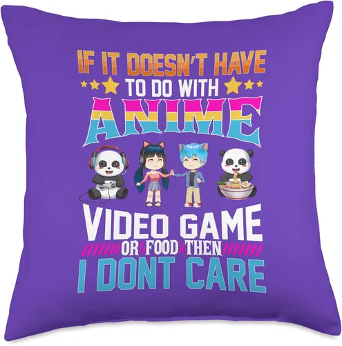 Miniatura 4 de Japanese Manga Anime Otaku Love Anime Video Food - Almohada japonesa para los amantes de la manga de juegos, 16 x 16, multicolor
