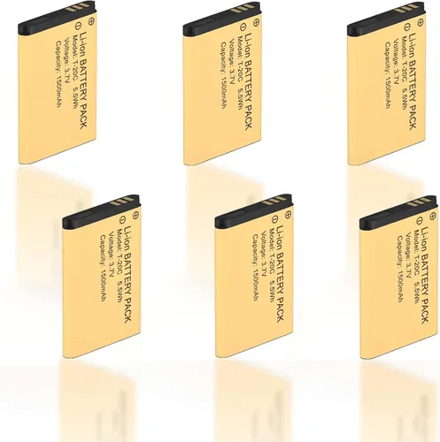 Paquete de 6 baterías de repuesto para radio KD-C1, 1500 mAh, recargable, original, 3.7 V, batería de iones de litio compatible con Walkie Talkies