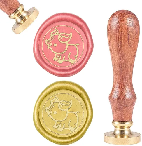 Miniatura 19 de CRASPIRE Sello de cera de caballo de 0.98 pulgadas (0.984 in), diseño de vaquero occidental, vintage, retro, cabeza de latón, mango de madera