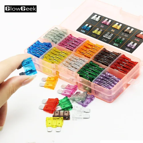Miniatura 3 de 100 piezas surtidas de fusibles de hoja estándar para automóvil, camión, 2A, 3A, 5A, 7.5, A, 10A, 15A, 20A, 25A, 30A, 35A, autos, barcos, camiones