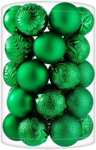 Miniatura 43 de 34 piezas Adornos de bola de Navidad azul bebé irrompibles de plástico para árbol de Navidad, decoraciones para fiesta de Navidad, oficina en casa