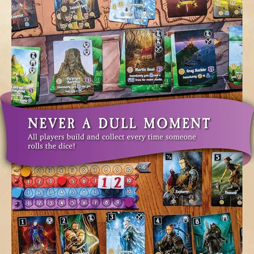 Miniatura 8 de Valeria Card Kingdoms Juego de mesa – Estrategia y rodar dados con gestión de recursos – Diversión para adolescentes, adultos, noche