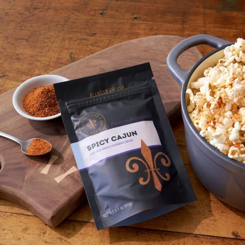 Miniatura 5 de Dell Cove Spices Condimento picante para palomitas cajún Sin OMG y sin gluten Apto para veganos Palomitas de maíz con un toque picante