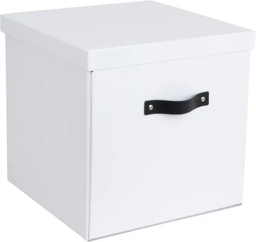 Miniatura 5 de Bigso Logan - Caja de almacenamiento KD Cubos de almacenamiento con tapa para estantes y organizadores de habitaciones cubicas Cubo