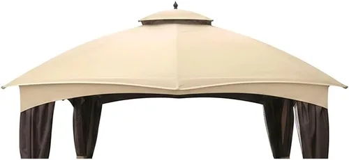 Miniatura 12 de Garden Winds Toldo de repuesto duradero 350 compatible con modelos de cenador Allen Roth de 10 x 12 pies GF-12S004B, TPGAZ17-002 - Stripe Canyon
