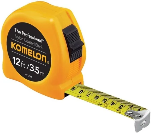 Miniatura 3 de Komelon 4912IM The Professional Cinta Métrica de 12 Pies con Escala en Pulgadas/Métrica, Amarilla