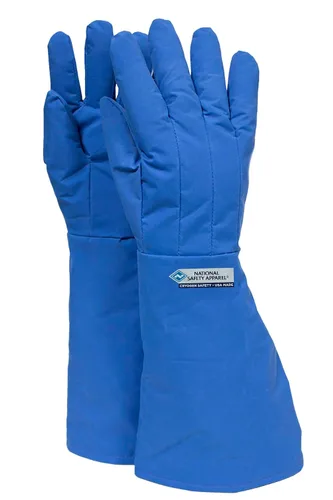 NATIONAL SAFETY APPAREL G99CRBEPMDEL - Guante de seguridad impermeable de nailon Taslan y codo de PTFE, criogénico, longitud de 17 a 18 pulgadas,