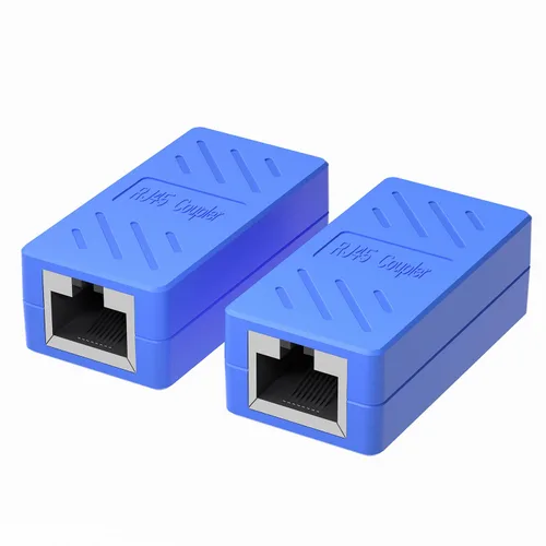 Miniatura 11 de Dingsun Acoplador RJ45, extensor Ethernet hembra a hembra, acoplador Ethernet para Cat7, Cat6, Cat5, Cat5 (1 paquete, negro)