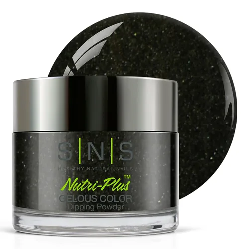 Miniatura 24 de SNS Polvo de inmersión de uñas, polvo de inmersión de color geloso - Acai Bowl (negro) - Color de uñas de larga duración dura 14 días - Bajo olor
