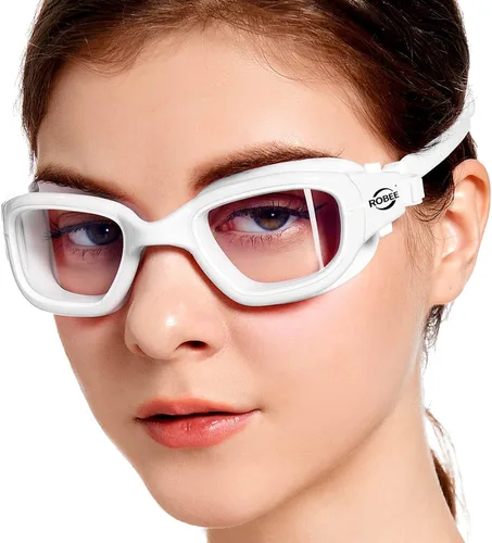 Miniatura 14 de Robee Gafas de natación, gafas de natación polarizadas para adultos, para hombres, mujeres y jóvenes, gafas de piscina de agua