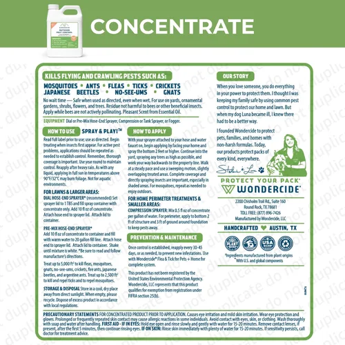 Miniatura 8 de Wondercide - Kit de inicio de repuesto de aerosol para mosquitos - Alimentado por aceites esenciales naturales - Asesino de insectos y repelente