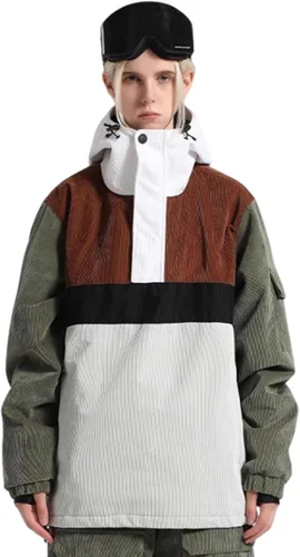 Miniatura 7 de Chaquetas de esquí para hombre, abrigos de snowboard para mujer, chaqueta impermeable para deportes de invierno, resistente al viento, cálida
