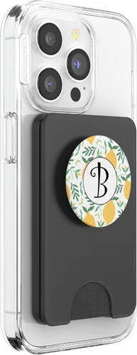 Miniatura 4 de Lemon Pop Socket Black Letter B - Phone Stand Fruit PopSockets PopWallet for MagSafe