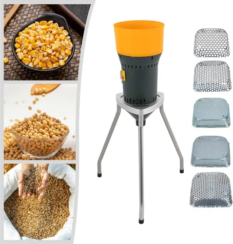 Miniatura 3 de YIYIBYUS Molinillo de grano de 110 V, molinillo eléctrico de maíz, molinillo de cereales secos para granos secos/deshidratados, especias, arroz