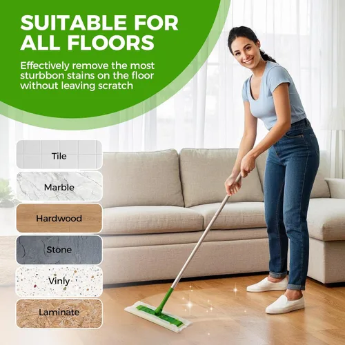 Miniatura 4 de Recambios de trapeador seco – 160 paños desechables para polvo – Paños electrostáticos – Embalaje de caja de 7.9 x 11.6 pulgadas