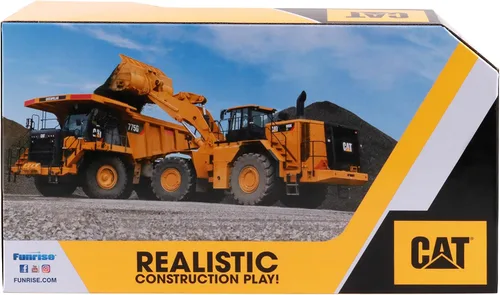 Miniatura 4 de CAT Juguetes de construcción, máquinas resistentes, excavadora de juguete, 10 pulgadas con luces y sonidos realistas, acción retumbante, piezas