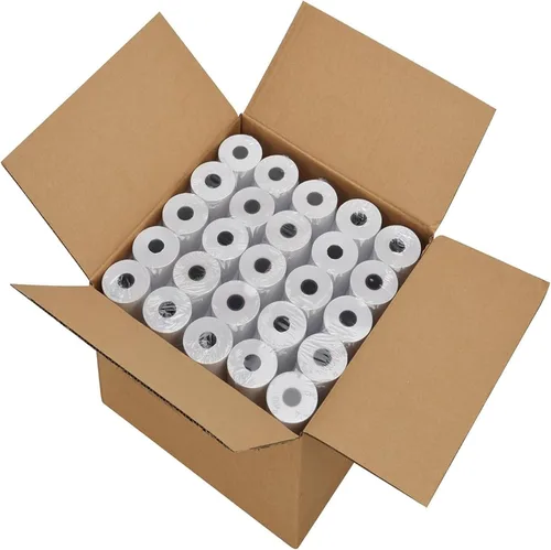 Miniatura 10 de Jayard Rollos de papel térmico de 2-1/4 pulgadas x 85 pies para tarjetas de crédito, rollos de papel térmico de 2.25 x 85 pies, rollos de caja