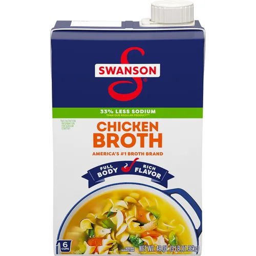 SWANSON S Caldo de pollo Natural Goodness, cartón de 48 onzas