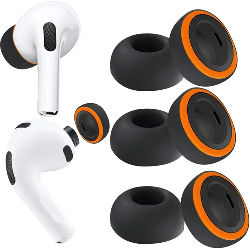 Miniatura 15 de KASOTT 2025 Actualizado para AirPods Pro 3 Puntas de Oído Híbridas de Espuma Viscoelástica y Silicona, Máxima Comodidad, Puntas Antideslizantes