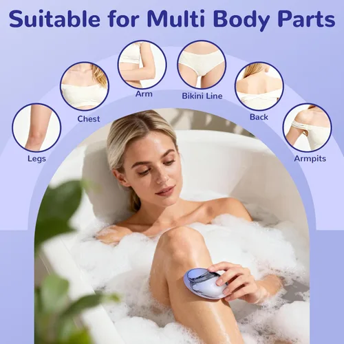 Miniatura 6 de Borrador de pelo de cristal para mujeres y hombres, removedor de pelo de cristal reutilizable sin dolor, depilación para mujeres, borrador mágico