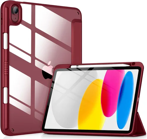 Miniatura 31 de VIKESI - Funda para iPad (A16) 11 pulgadas 2025 y iPad 10ª generación 10.9 pulgadas 2022, con parte trasera transparente y marco de TPU a prueba