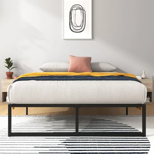 Miniatura 15 de Zinus Plataforma de cama/Base de colchón de 12 pulgadas, no necesita sommier/soporte de rejilla de metal, cama doble