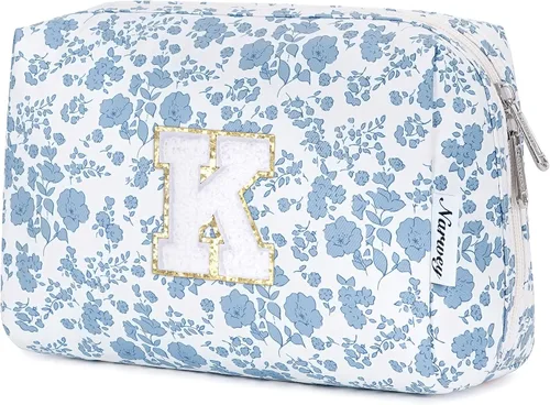 Miniatura 85 de Narwey Bolsa de maquillaje con inicial, regalos de graduación para adolescentes, niñas, niños y adolescentes, cosas de moda de 6 a 18 años, bolsa