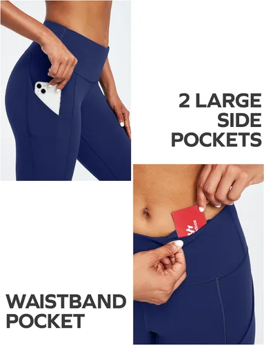 Miniatura 22 de Ewedoos - Leggings con bolsillos para mujer, de talle alto, pantalones de yoga, pantalones de entrenamiento, con levantamiento de glúteos
