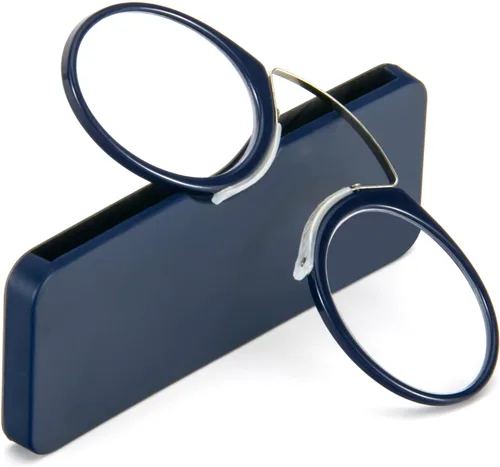 Miniatura 8 de REAVEE Paquete de 2 lentes de lectura con clip de nariz sin brazos para hombres y mujeres, sin sienes, delgados y compactos, ultra delgados con mini
