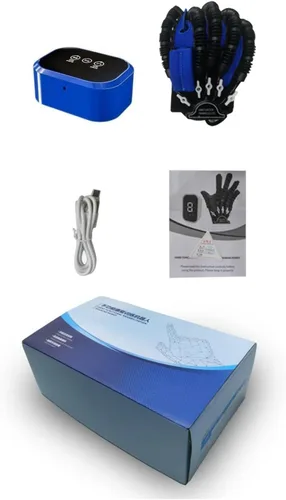 Miniatura 5 de Guantes de robot de rehabilitación para recuperación de manos izquierda y derecha, guante robótico, guante robótico de rehabilitación de dedos