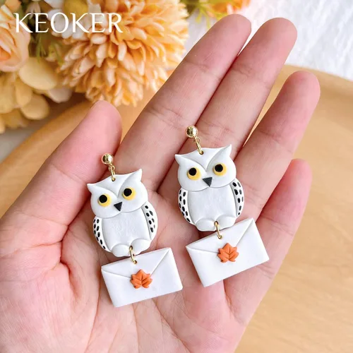 Miniatura 7 de Keoker Cortadores de arcilla polimérica para otoño, cortadores de arcilla de bellota para hacer aretes, cortadores de aretes de arcilla de otoño