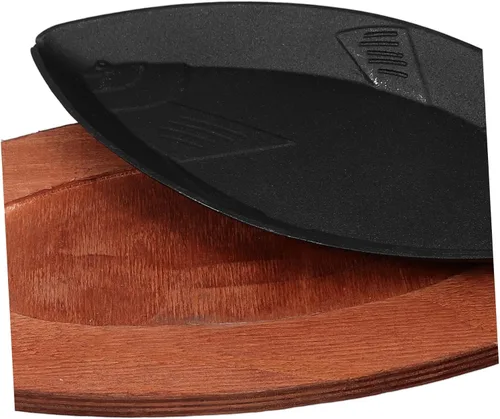 Miniatura 8 de Operitacx Plato de barbacoa en forma de pescado, sartén antiadherente portátil para carne y limpieza, accesorio de cocina para fiestas y reuniones