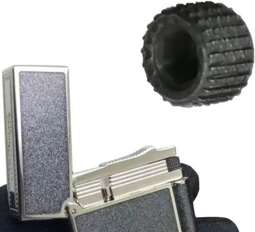 Miniatura 7 de Rueda de pedernal para encendedor, kit de reparación de repuesto compatible con S T Dupont-Negro