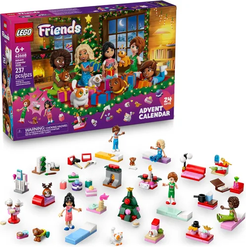 Calendario de Adviento LEGO Friends 2025 - Juguete de Construcción - Set de Cuenta Regresiva para Vacaciones para Niñas y Niños, Edades 6+ - 24