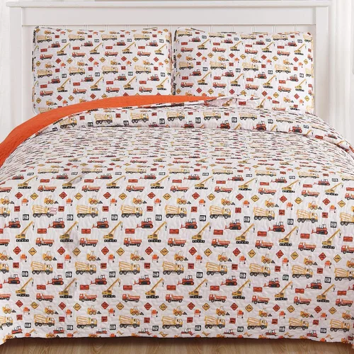 Miniatura 6 de Sweet Home Collection Juego de edredón de 3 piezas para niños, divertido, colorido y cómodo, para niños y niñas, ropa de cama suave hipoalergénica