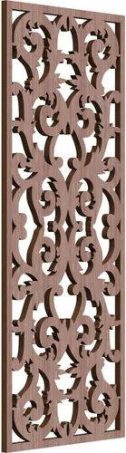 Miniatura 40 de Meadville Paneles decorativos de pared de madera con calado, 9 3/8 pulgadas de ancho x 24 3/8 pulgadas de alto x 1/4 de alto, aliso