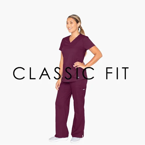 Miniatura 3 de Uniforme quirúrgico con cuello en V dos bolsillos para mujer Greys Anatomy