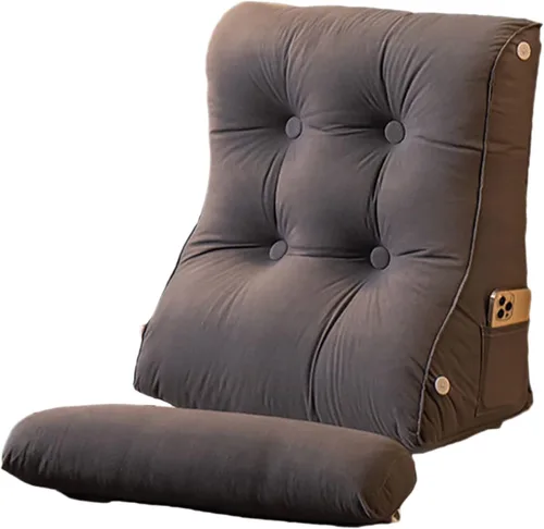 Miniatura 18 de Almohada de lectura triangular con cuña para cabecero y reposo de cama, cojín de apoyo para la espalda para leer, jugar, ver la televisión