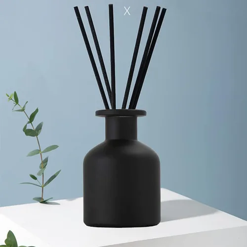 Miniatura 8 de Difusor de vidrio vacío negro de 5.1 fl oz / 5 oz (5.1 fl oz) / 5 onzas, repuesto de repuesto para dispensadores de aroma, vaso, recipiente