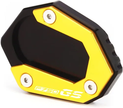 Miniatura 8 de Soporte lateral para motocicleta Soporte Soporte Soporte Pad Compatible con BMW F750GS 2018-2023 Soporte de placa de pie Ampliadora F750 GS F Negro