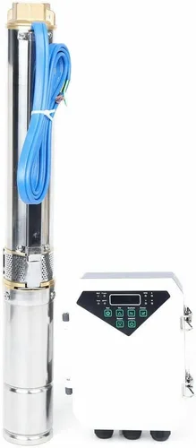 Miniatura 8 de Bomba sumergible de pozo profundo, DC24V, 0.5HP, 2850RPM, bomba de pozo profundo con cable eléctrico de 9.8 pies, bombas de agua de acero inoxidable