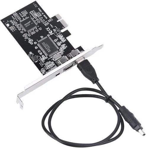 Miniatura 2 de Tarjeta controladora PCI E PCI Express FireWire 1394a IEEE 1394 con cable Firewire 800Mbps Tarjeta de captura de imagen