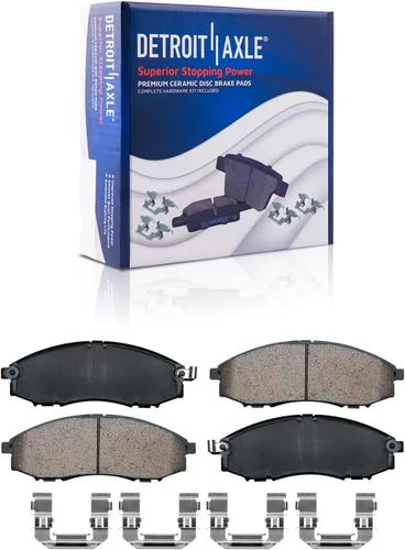 Miniatura 112 de Detroit Axle - Pastillas de freno traseras para Mercedes-Benz C230 C240 C280 C320 C350 CLK320 CLK350 CLK430 E300 E320 E420 E430 SLK350, pastillas
