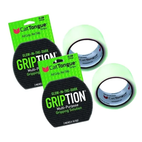 Miniatura 17 de CATTONGUE GRIPS Rollo de cinta de agarre no abrasivo, 2 pulgadas de ancho, resistente, cinta antideslizante impermeable para bañeras, peldaños