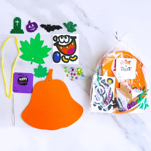 Miniatura 8 de Winlyn 36 juegos de decoraciones de calabaza de Halloween para otoño, kits de manualidades de calabaza, formas de calabaza de espuma con cara