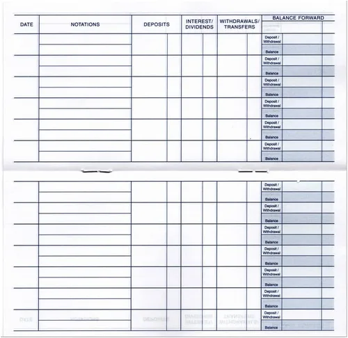 Miniatura 2 de Registro de Registros de Transacciones de Ahorro (5 Registros)