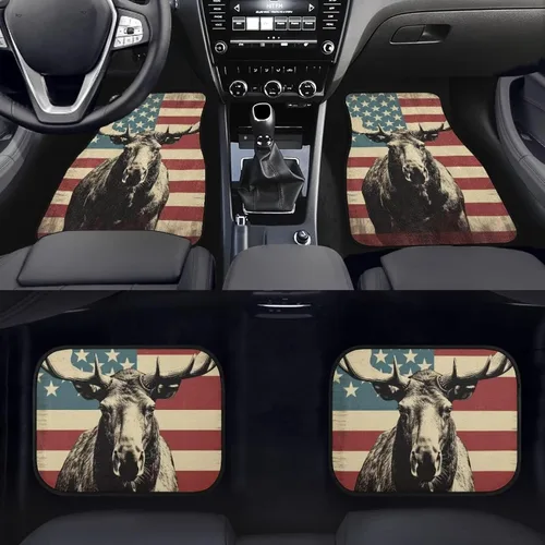 Miniatura 34 de 4 alfombrillas delanteras y traseras para automóvil, SUV, furgoneta y camión, protección de suelo para todo tipo de clima, juego de accesorios
