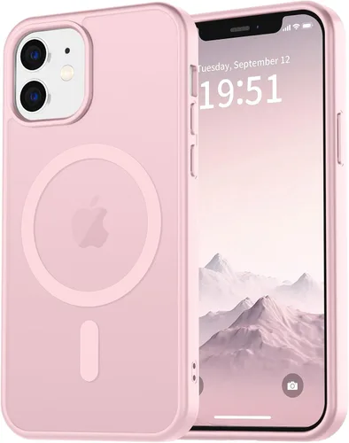 Miniatura 79 de vnnink para iPhone 12 y iPhone 12 Pro, funda de teléfono celular translúcida con protección contra caídas de grado militar, mate magnética